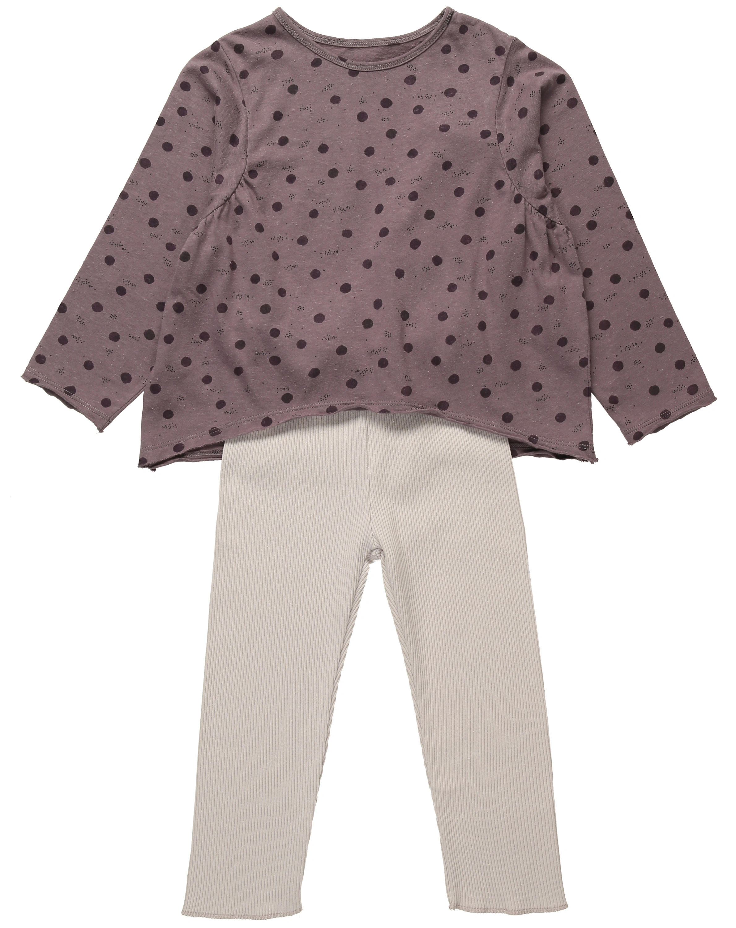 Schlafanzug DOTS lang in lavander