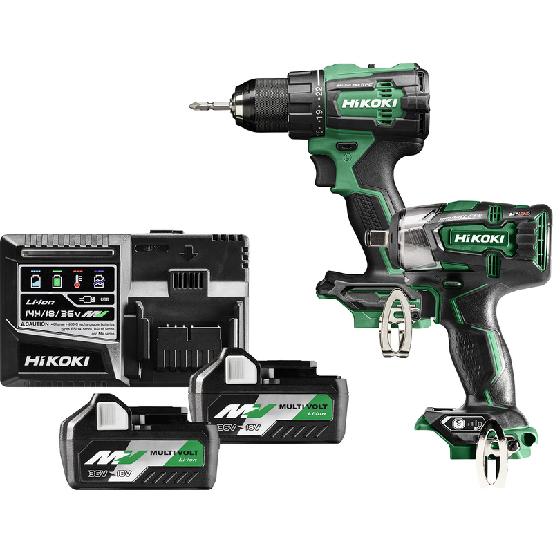 HiKOKI KC18DE WDZ combopack 36V 2,5Ah/18V 5,0Ah