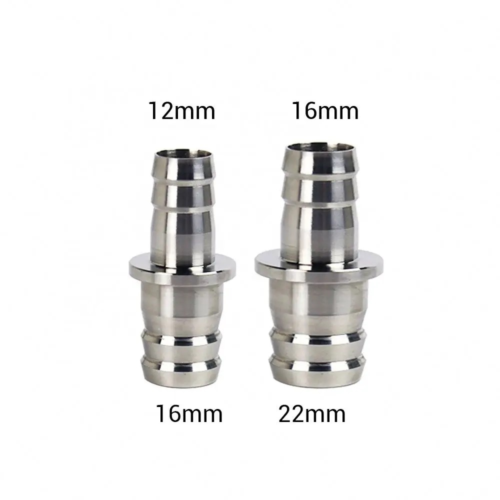 RVS slangpilaar verloop koppelstuk voor slang 16-22 mm naar 22-26 mm
