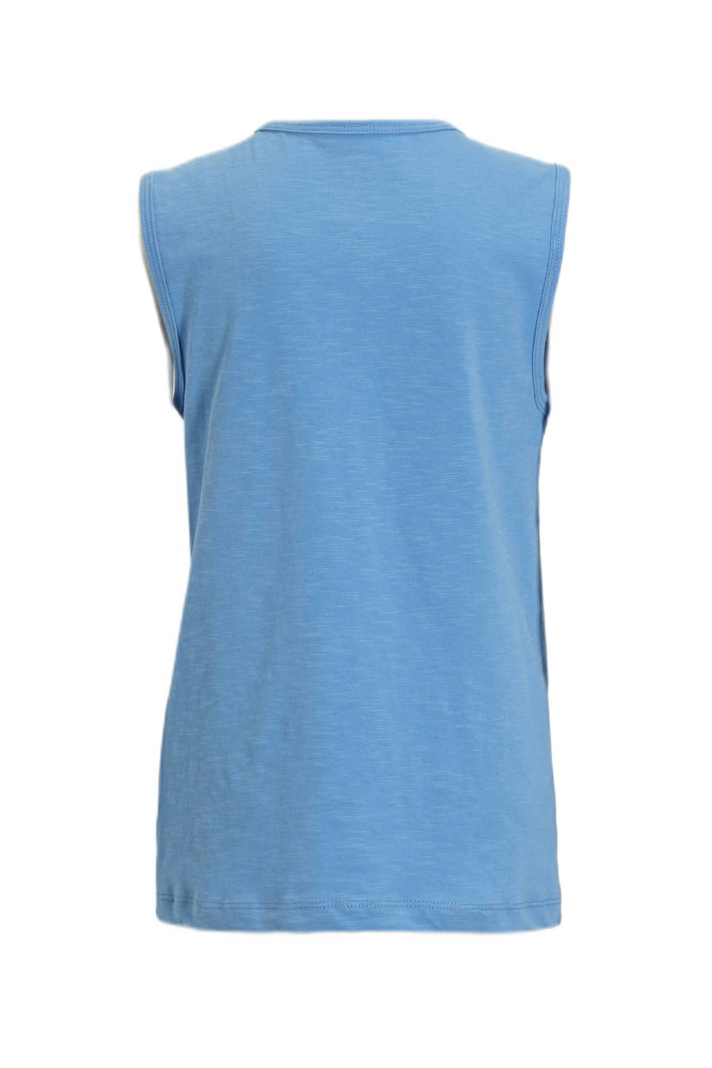 anytime singlet met printopdruk blauw