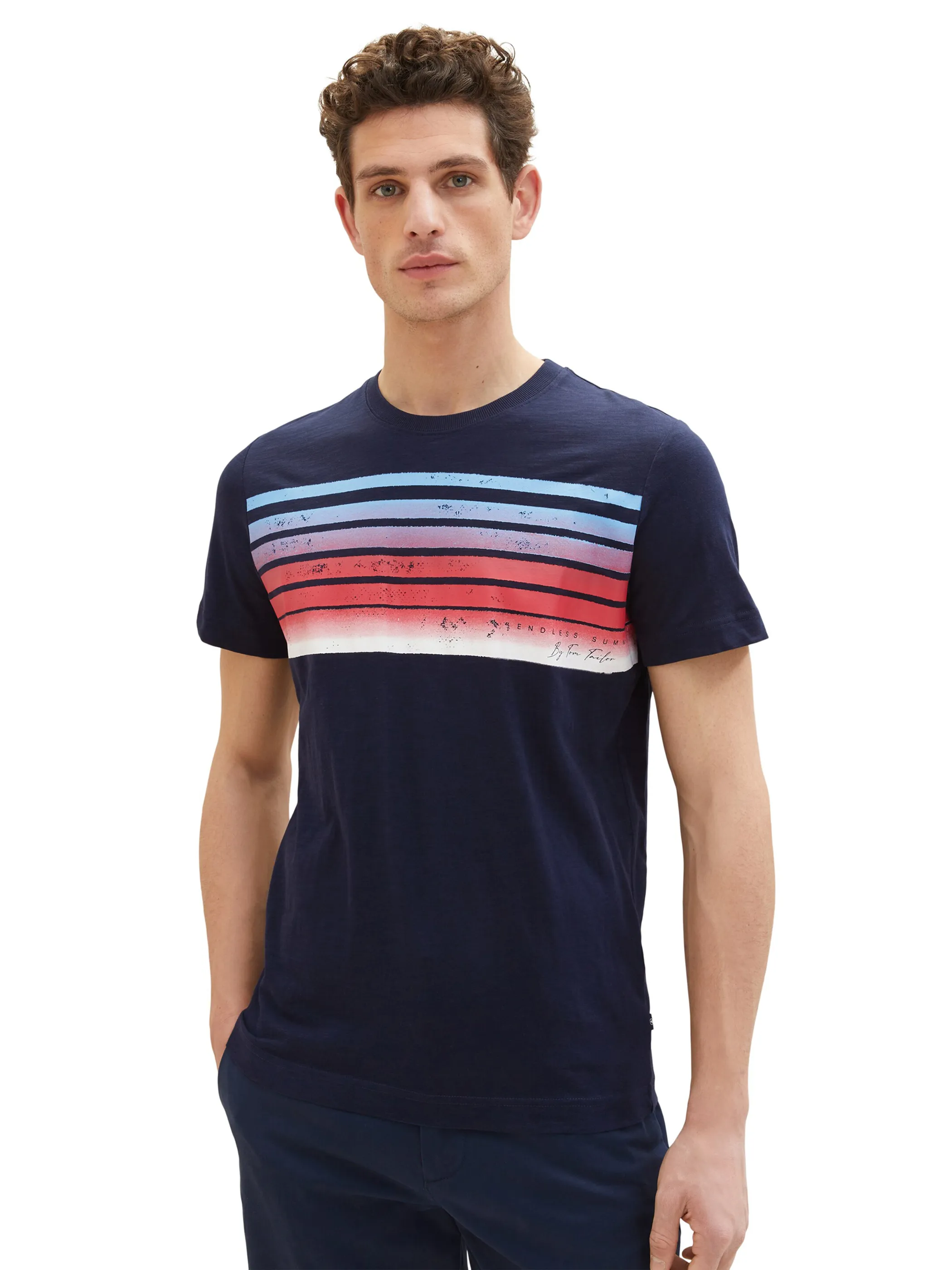 Herren Shirt mit Streifenprint