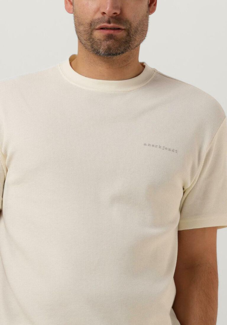 ANERKJENDT gebroken wit anerkjendt t-shirt akkikki s/s waffle tee