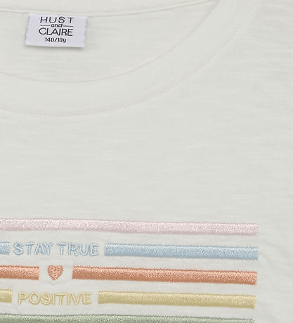 Hust and Claire T-shirt - Abiha - Ivory