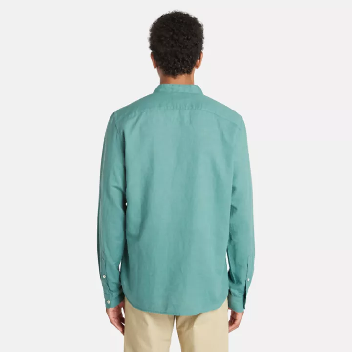 Chemise à col officier Lovell pour homme en pin maritime