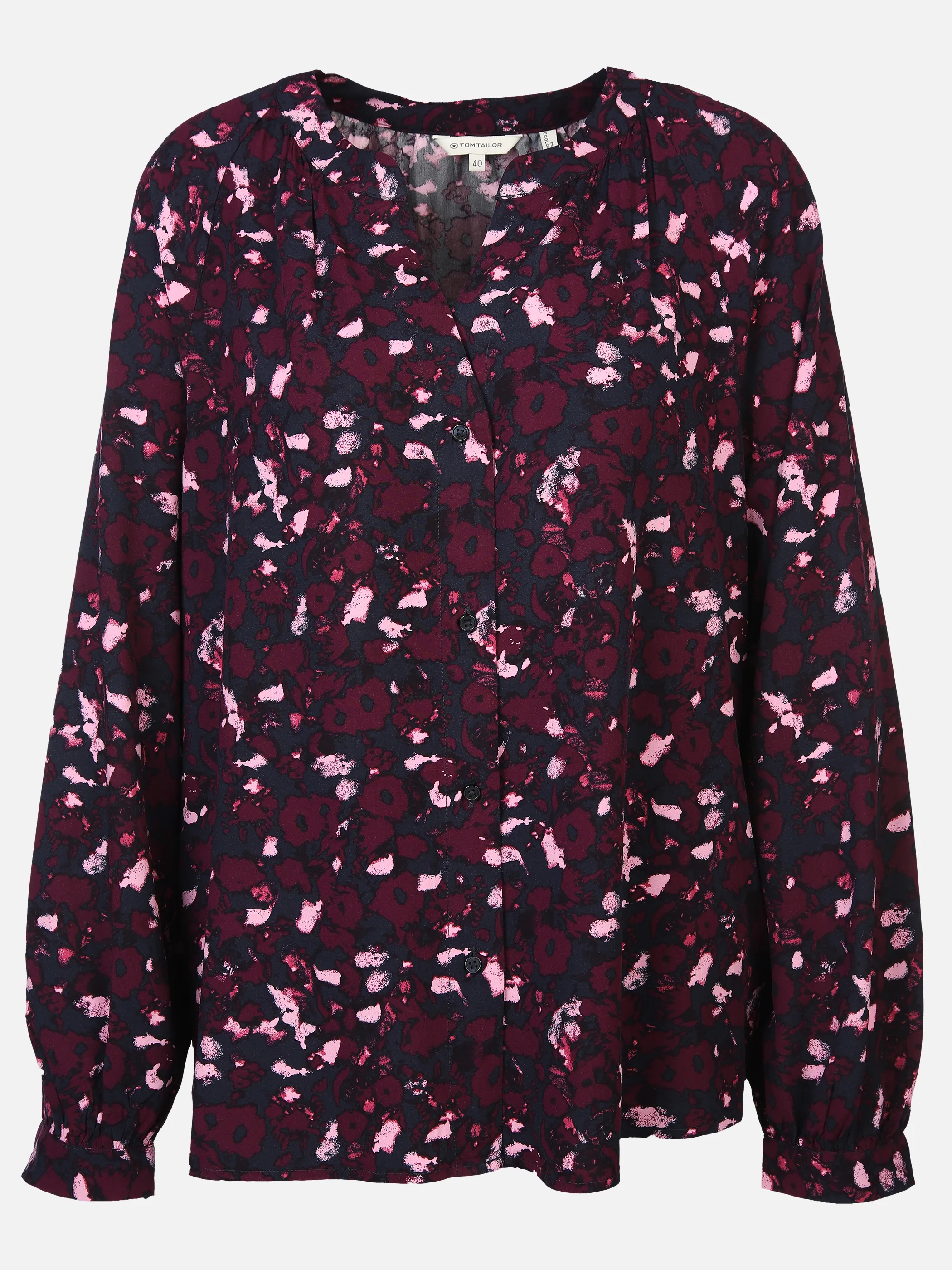 Damen Bluse im farbigen Alloverprint