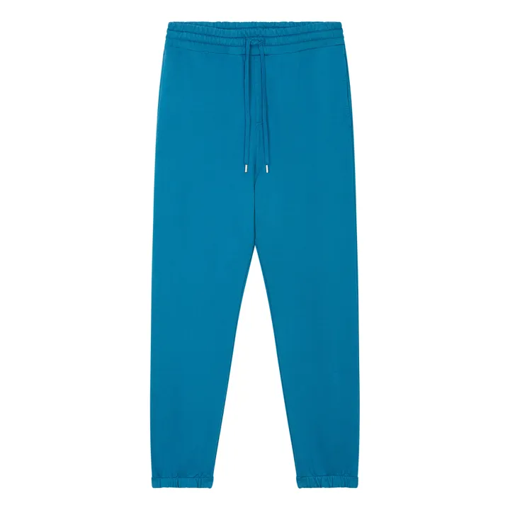 SMALLABLE BASICS Jogging Slim Homme Coton Bio | Bleu azur