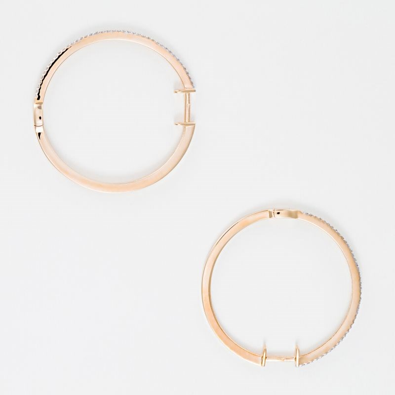 Boucles d'oreilles Or Jaune et Diamant