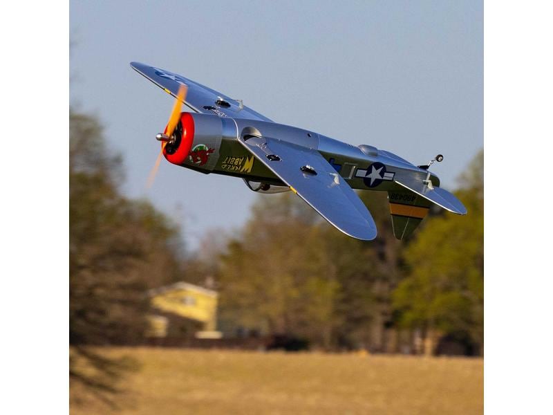 Hangar 9 Warbird P-47 Thunderbolt 1435 mm PNP Weitgehend vormontierter Warbird mit Brushless Antrieb