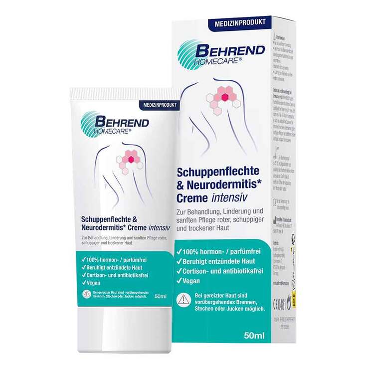 Behrend Schuppenflechte & Neurodermitis Creme Intensiv , 50 ml