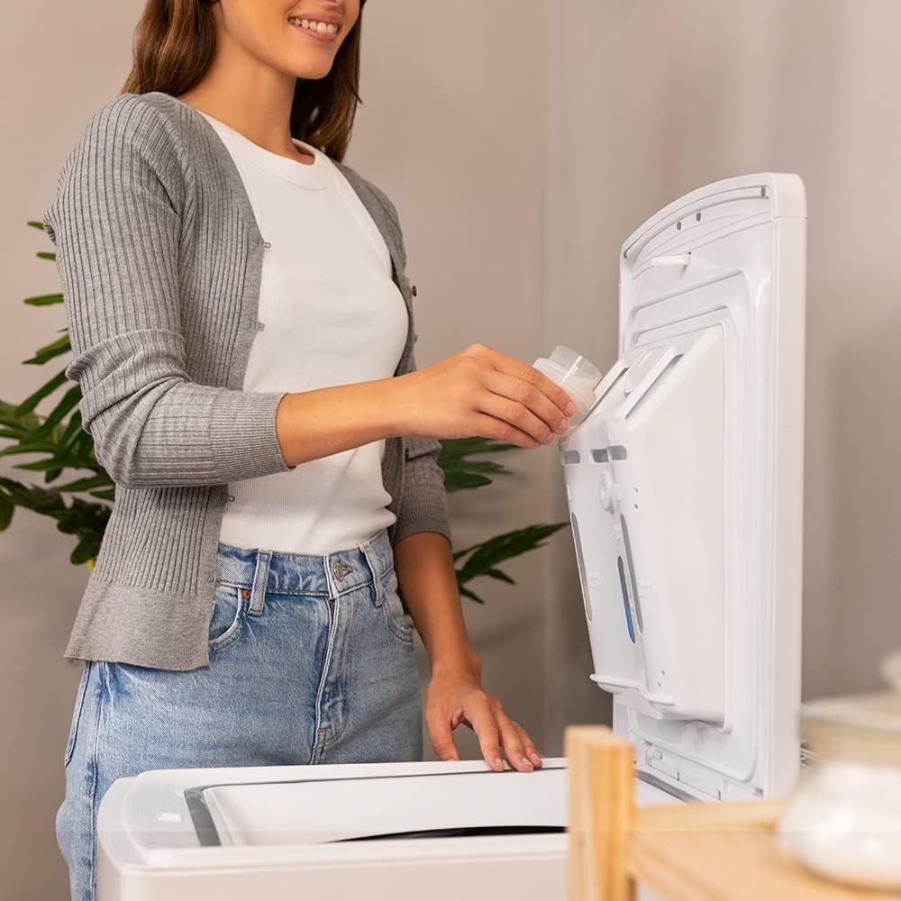 Cecotec Toplader-Waschmaschine 8 kg Bolero DressCode Top Max 80 Inverter A. 1900W, programmierbare 1300 U/min, 16 Programme, niedriger Energieverbrauch, Inverter Plus Motor, Dampfreinigung, DelayStart