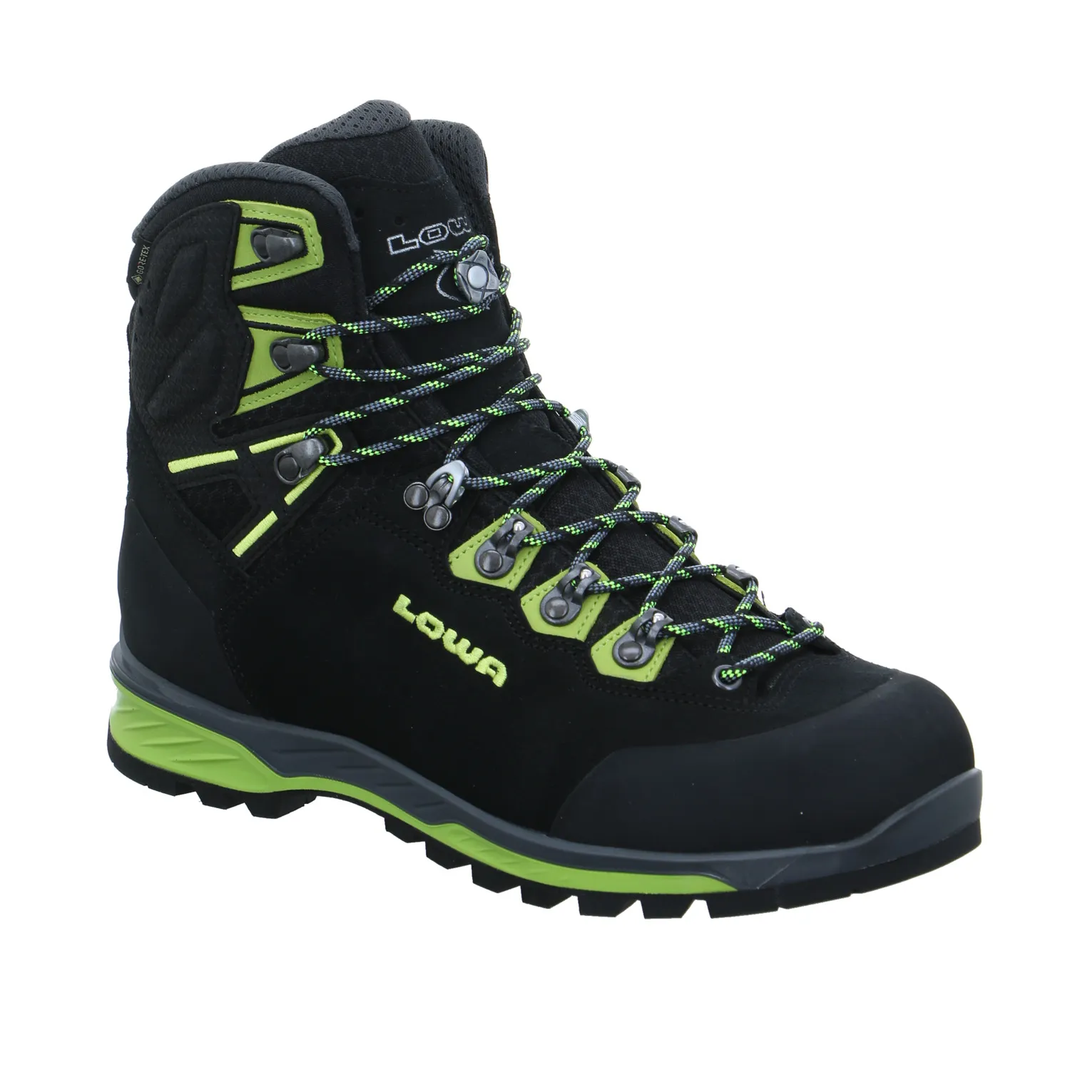 LOWA Bergschuhe Schwarz Leder