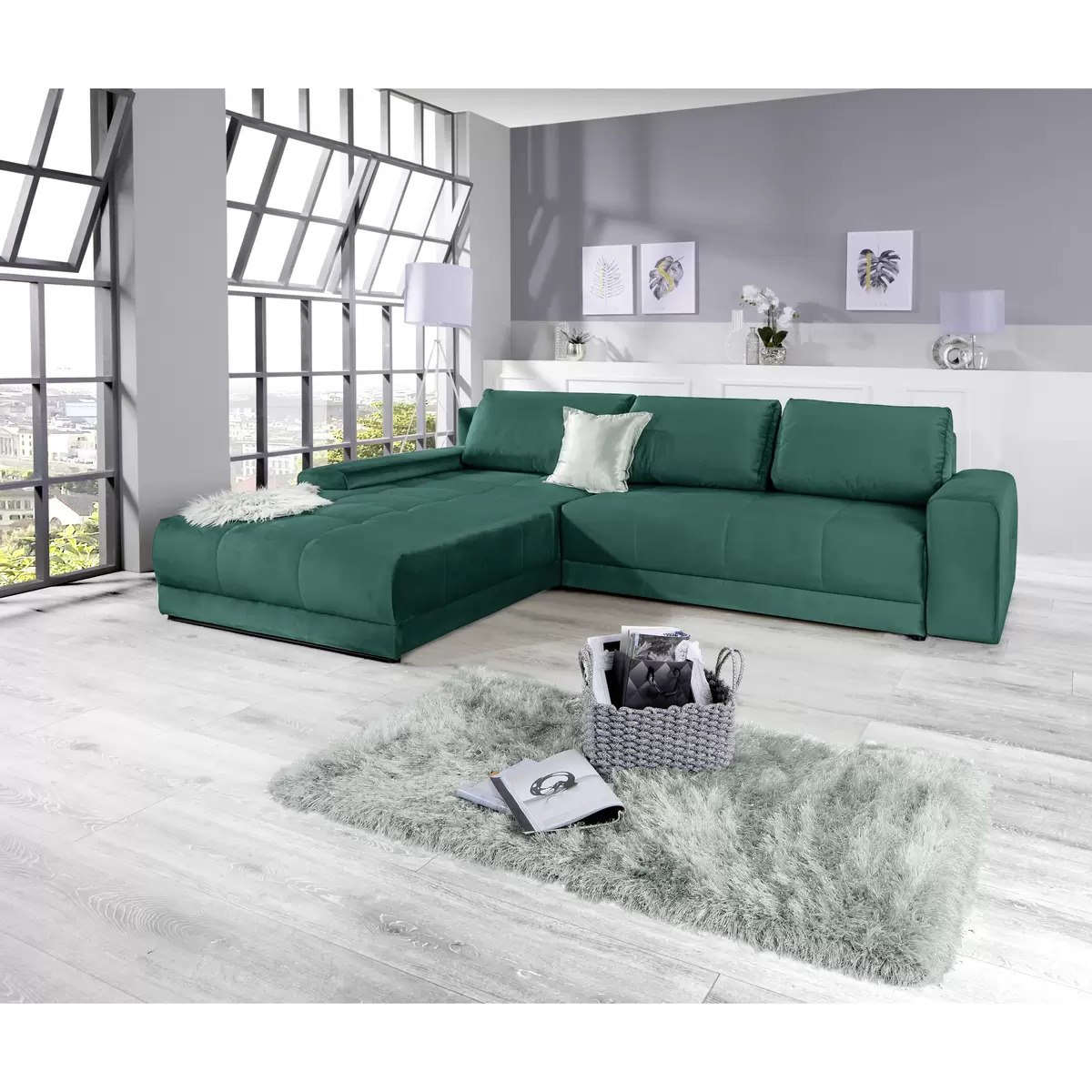 Ecksofa Adria 246 x 137 grün