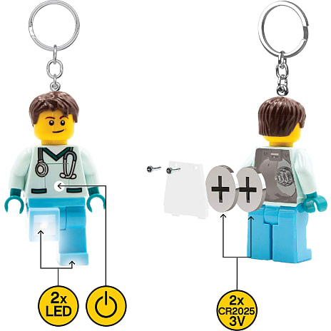 LEGO® LED Nøglering Læge