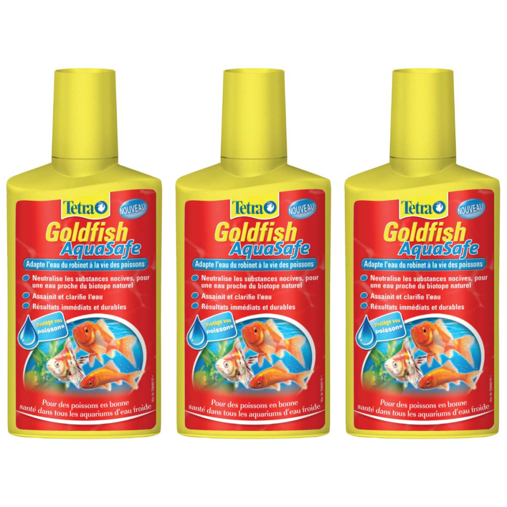 Traitement de l'eau goldfish aquasafe (lot de 3)
