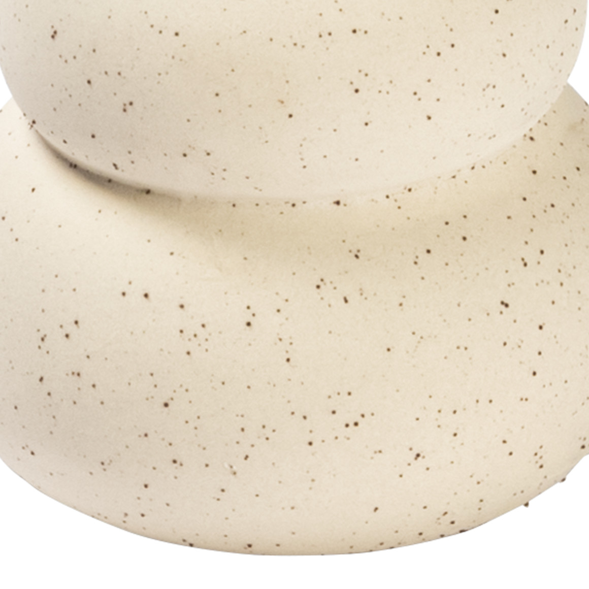 My Home Kleine Vase in bauchiger Form creme