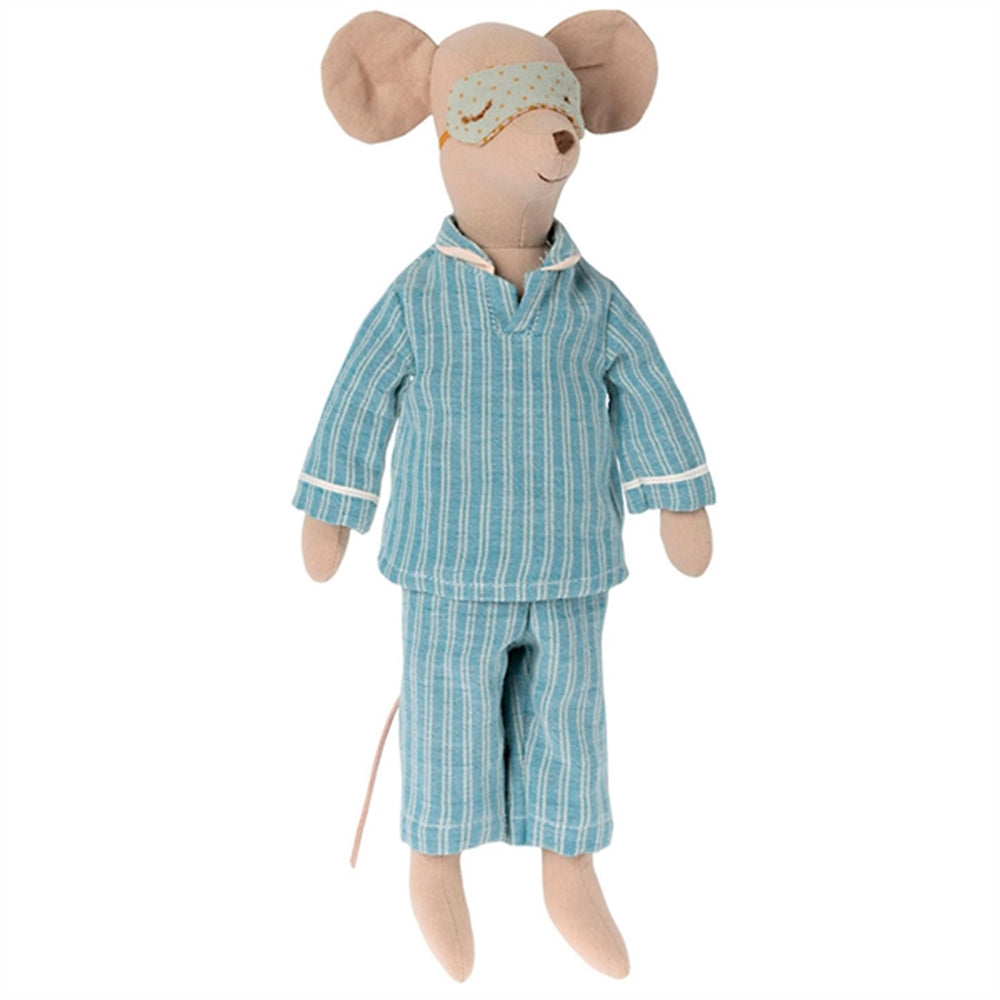 Kanin Dusty Blue Overall 64 cm - Maileg → Luksusbaby.dk