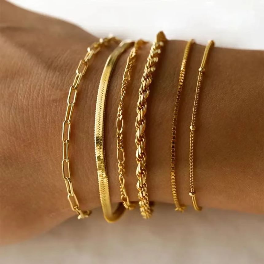 Joodii - Set van 6: Legering Armband (Diverse Ontwerpen)