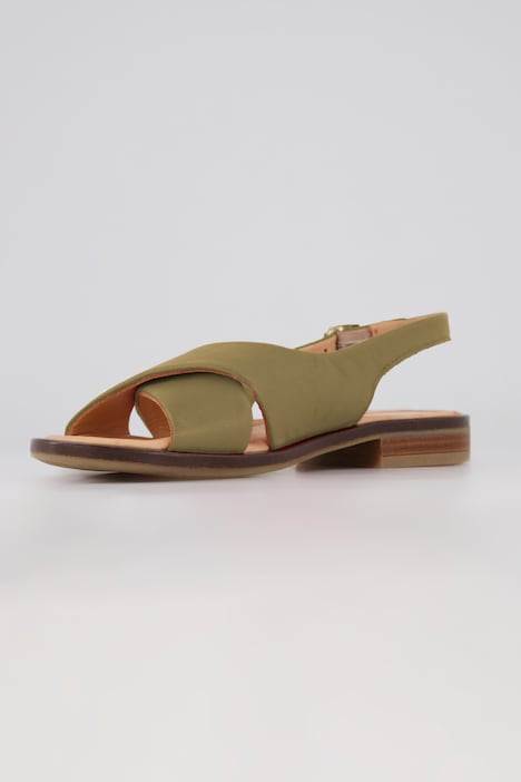 Ledersandalen, elastische Fersenriemen, Weite H