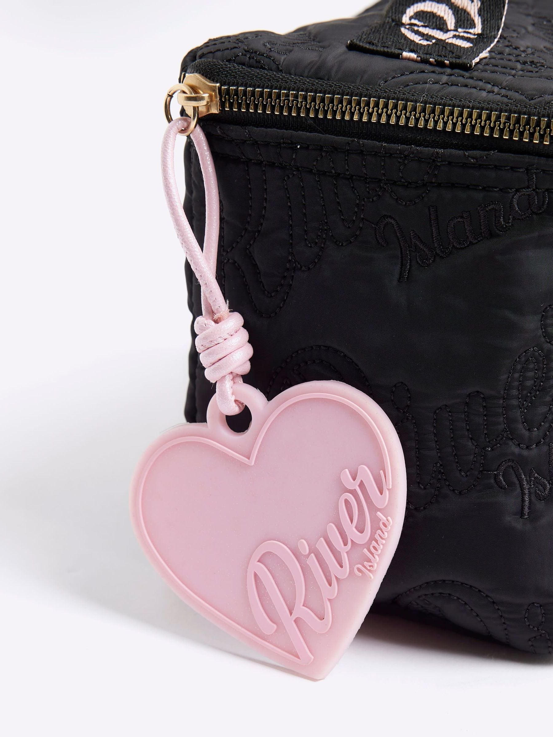 Zwart - River Island Nylon Script Black Lunchbox