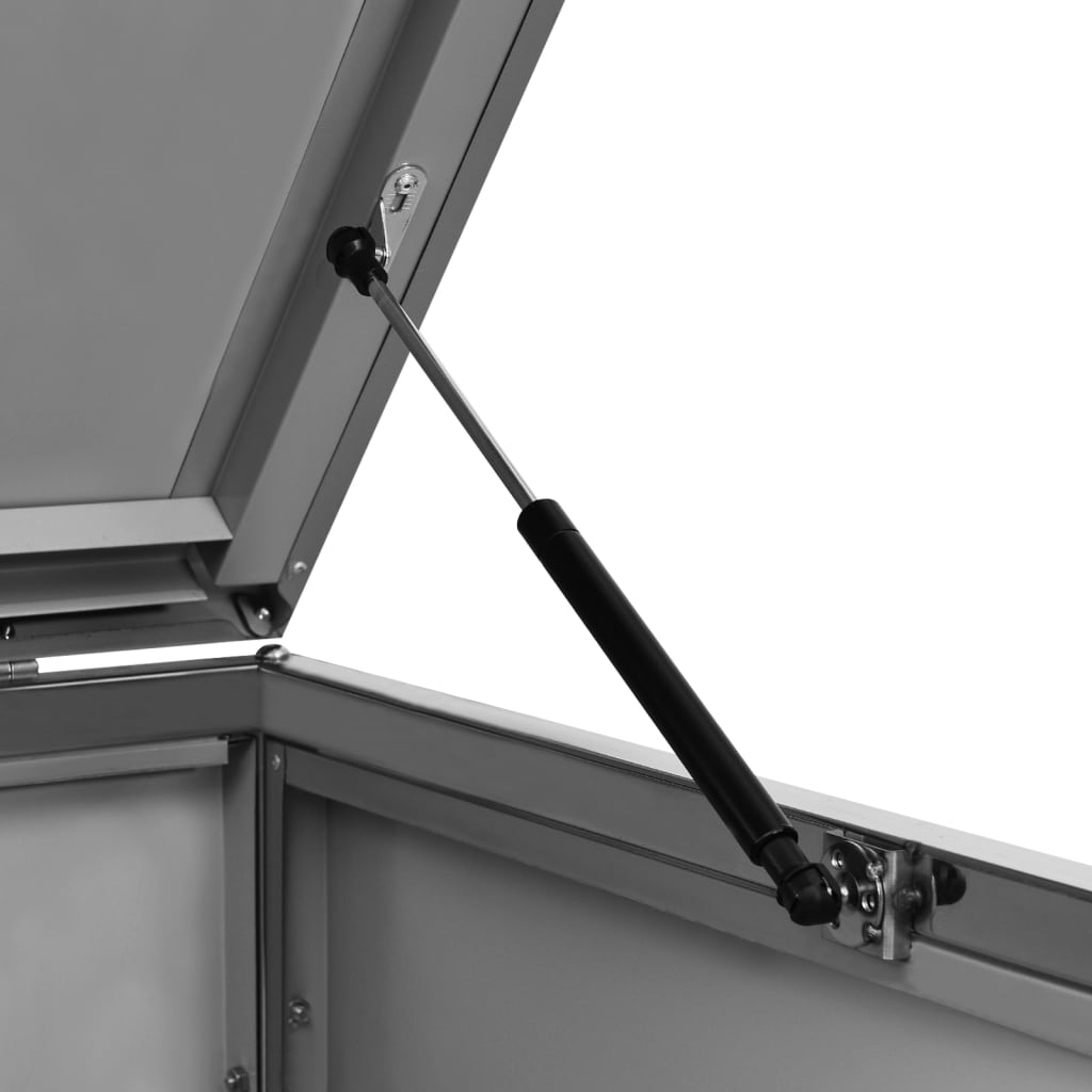 Abri pour deux poubelles 138x77,5x115,5 cm inox