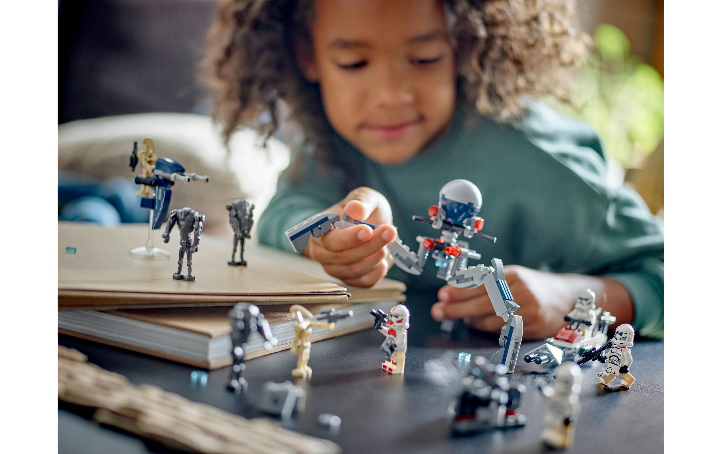 Star Wars Clone Trooper & Battle Droid Battle Pack 75372Grosses Bau- und Spielset mit legendären Waffen