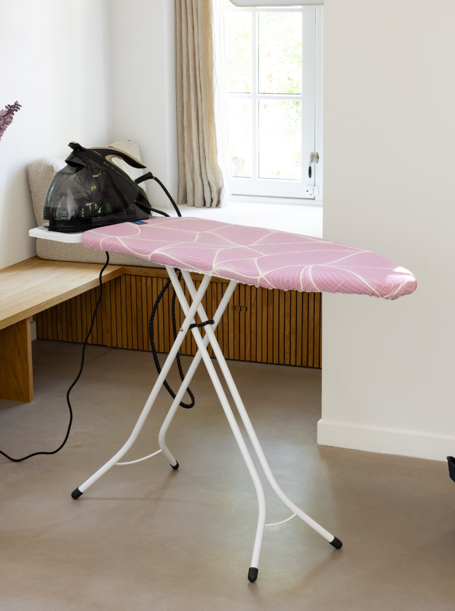 Strijkplank C, 124x45 cm, solide stoomunithouder - Lilac Waves