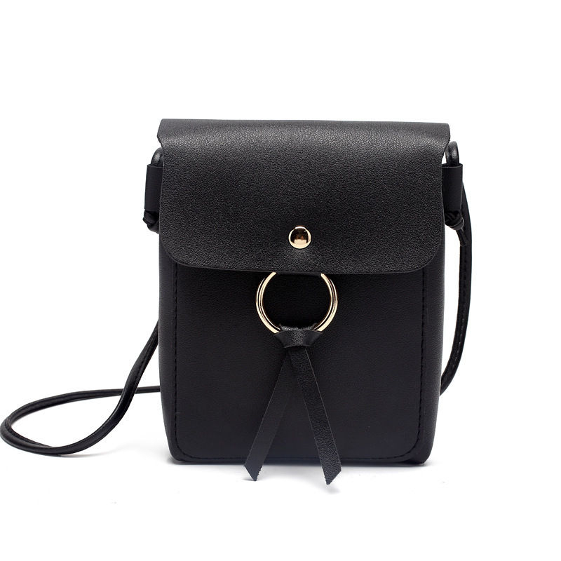Happo - Crossbody van kunstleer met hoepelaccent