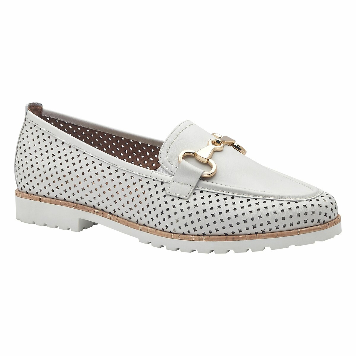TAMARIS<br>Mocassins de couro vazado