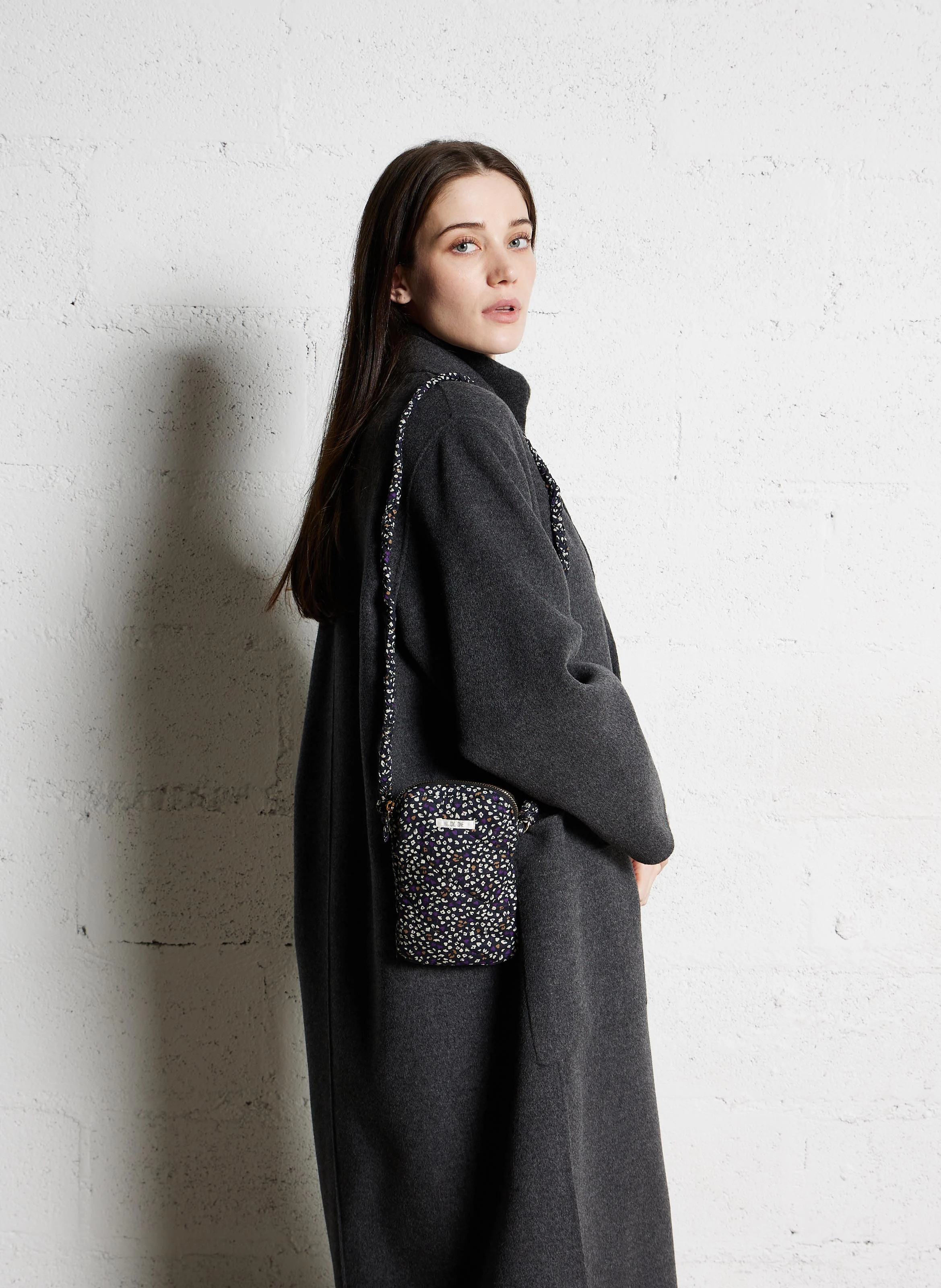 Sac bandoulière en coton | Violet