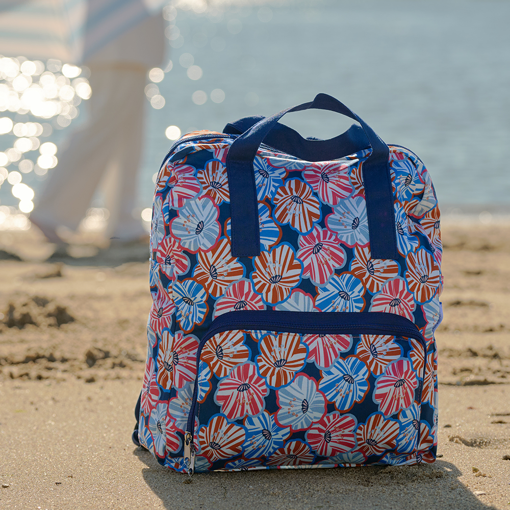 Sac À Dos Pliable Gaby Anémones Rayées