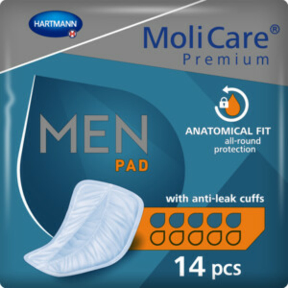 Molicare Premium Men Pad 5 Druppels 852 ml Absorptie14 stuks