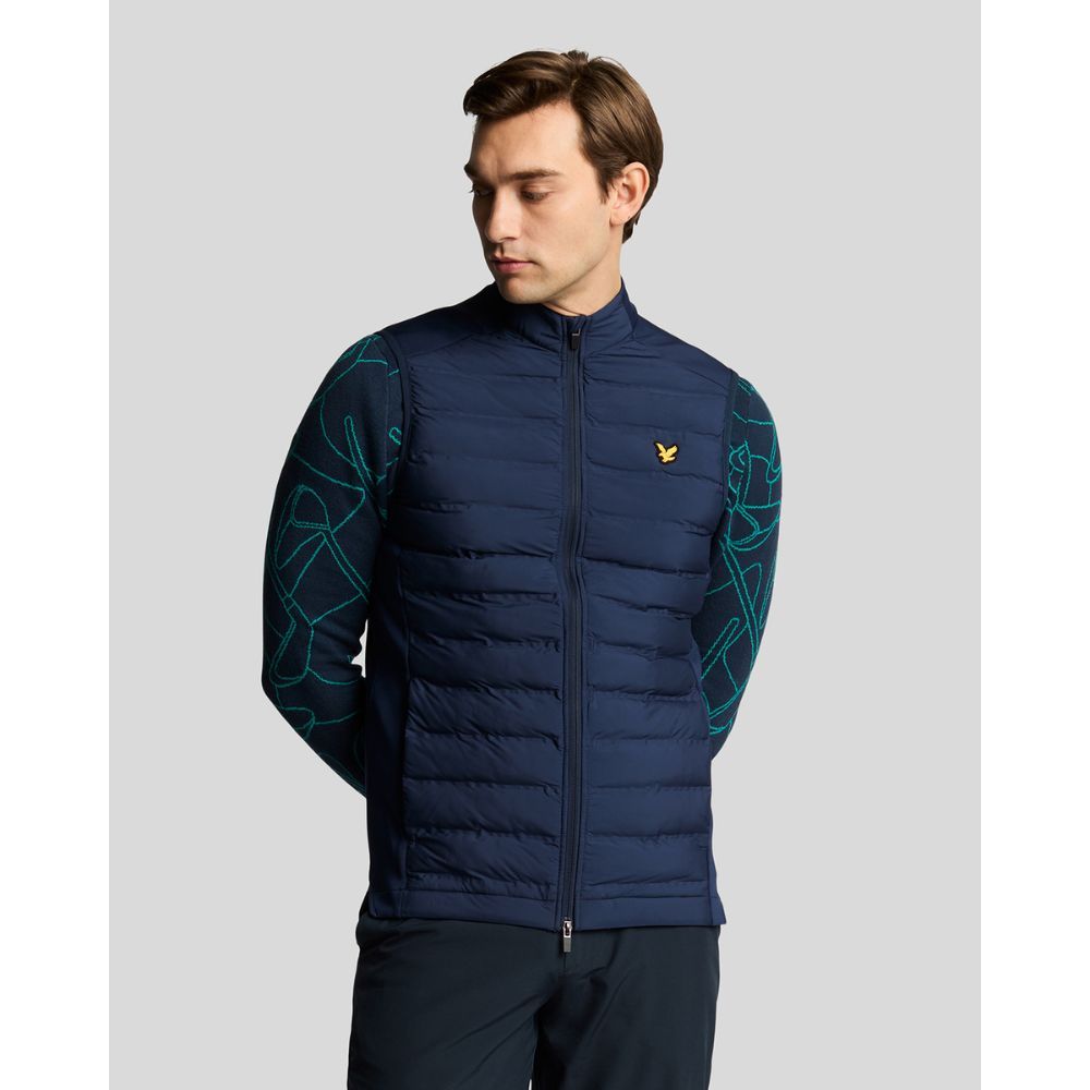 Hybrid Quilted Vest Herre Blå