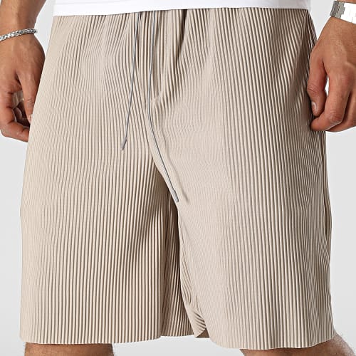 Short A Rayures Beige