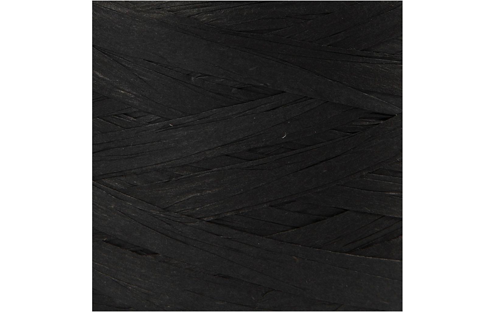 Geschenkband Raffiabast 8 mm x 100 m, SchwarzPapierbast für Geschenke