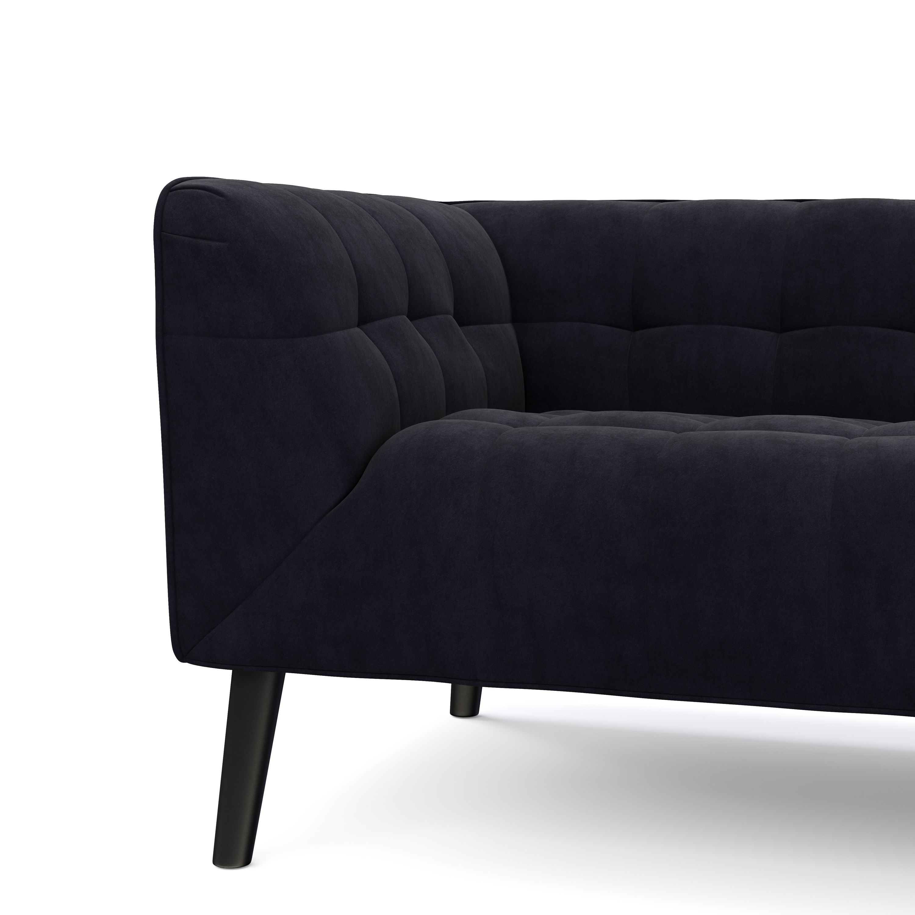 Sofa Set Samt MERLIN anthrazit