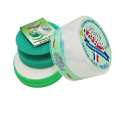 Pierre d'argent nettoie, polit et protège 200 g