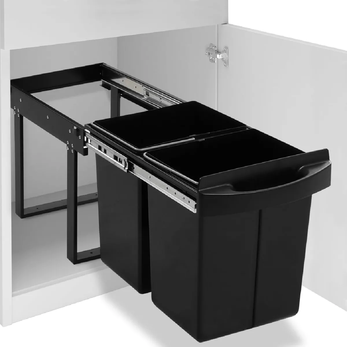 vidaXL Poubelle amovible cuisine 48 L