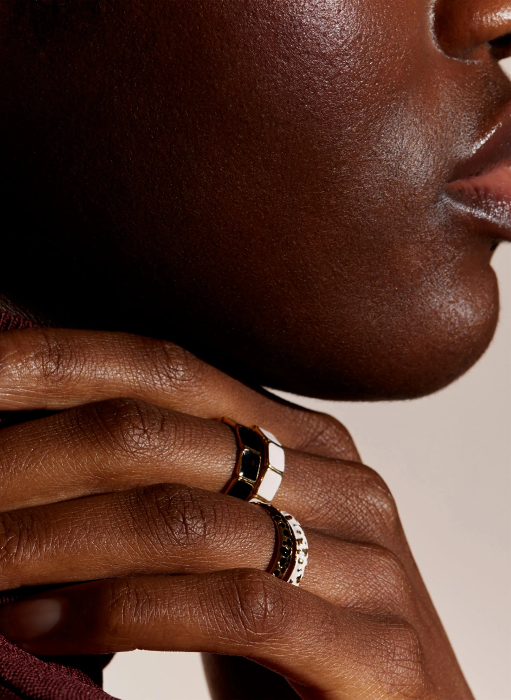 NOURIA - Bague fine nouria | Noir