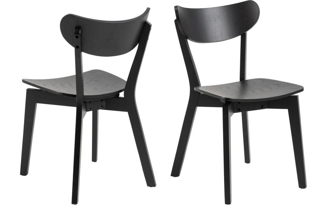 Stuhl Roxby 2 Stück, Schwarz<br>Esszimmerstuhl