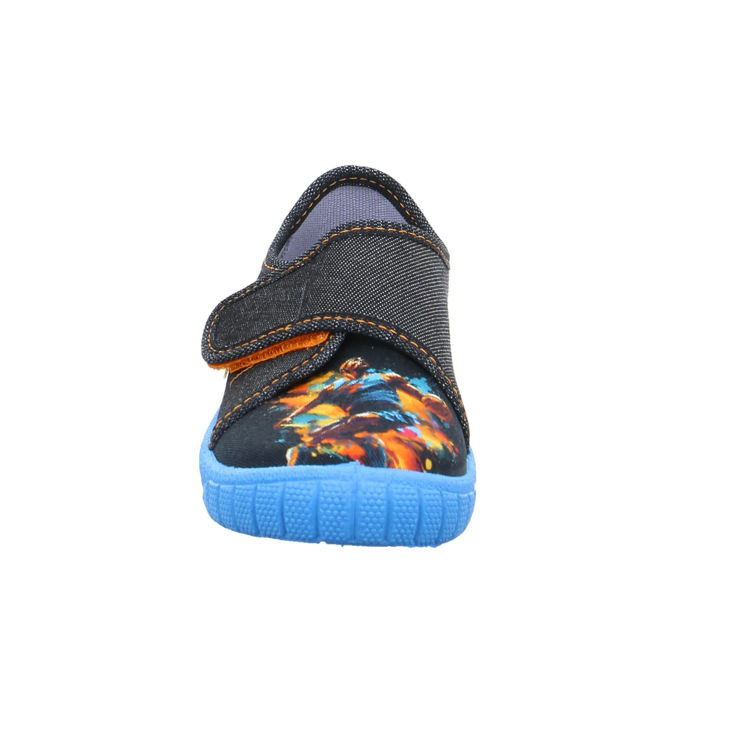 SUPERFIT Kinder-Hausschuh Grau Textil  Jungenhausschuh