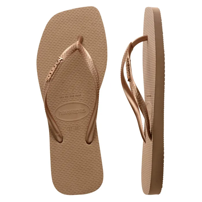 Havaianas Square Logo Metallic Teenslippers Dames