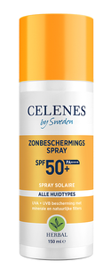 Celenes by Sweden SPF50  Herbal Zonbeschermingsspray 150ML