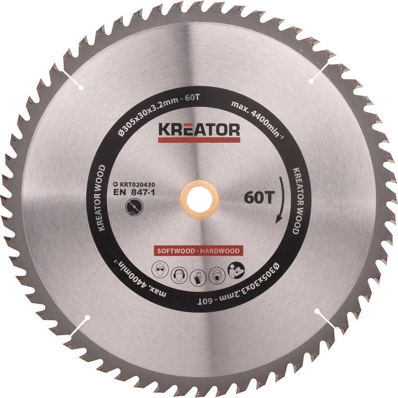 HM cirkelzaagblad hout 305mm 305x30mm 60T