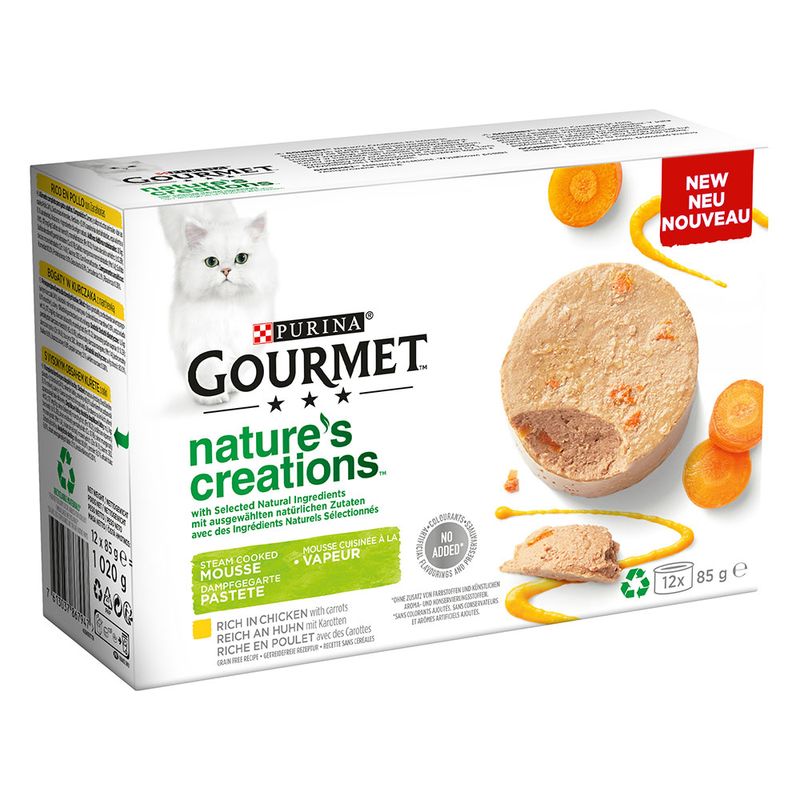 Lot 2 saveurs Gourmet Nature's Creation Mousse