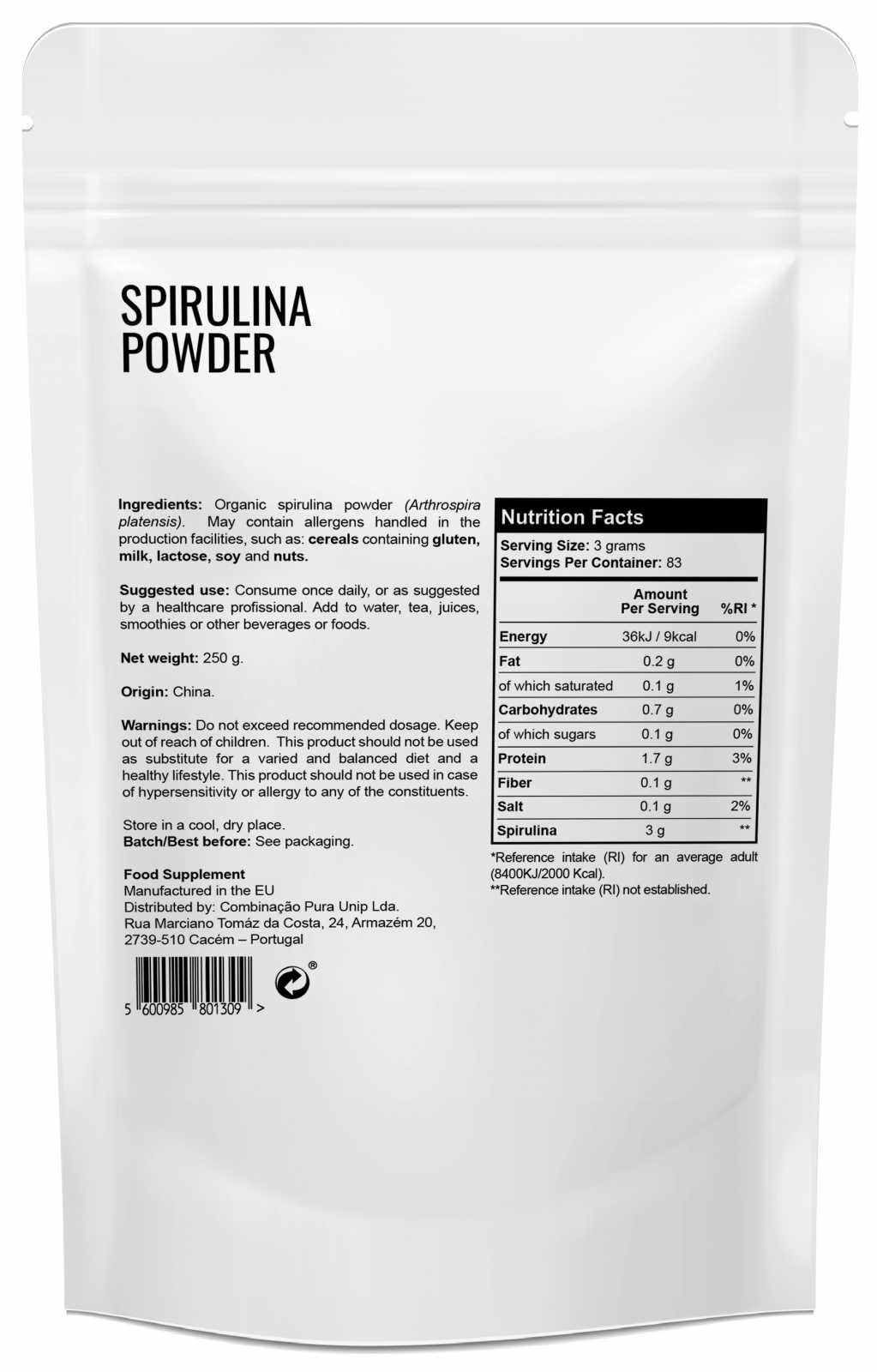 Zumub Spirulina 250g