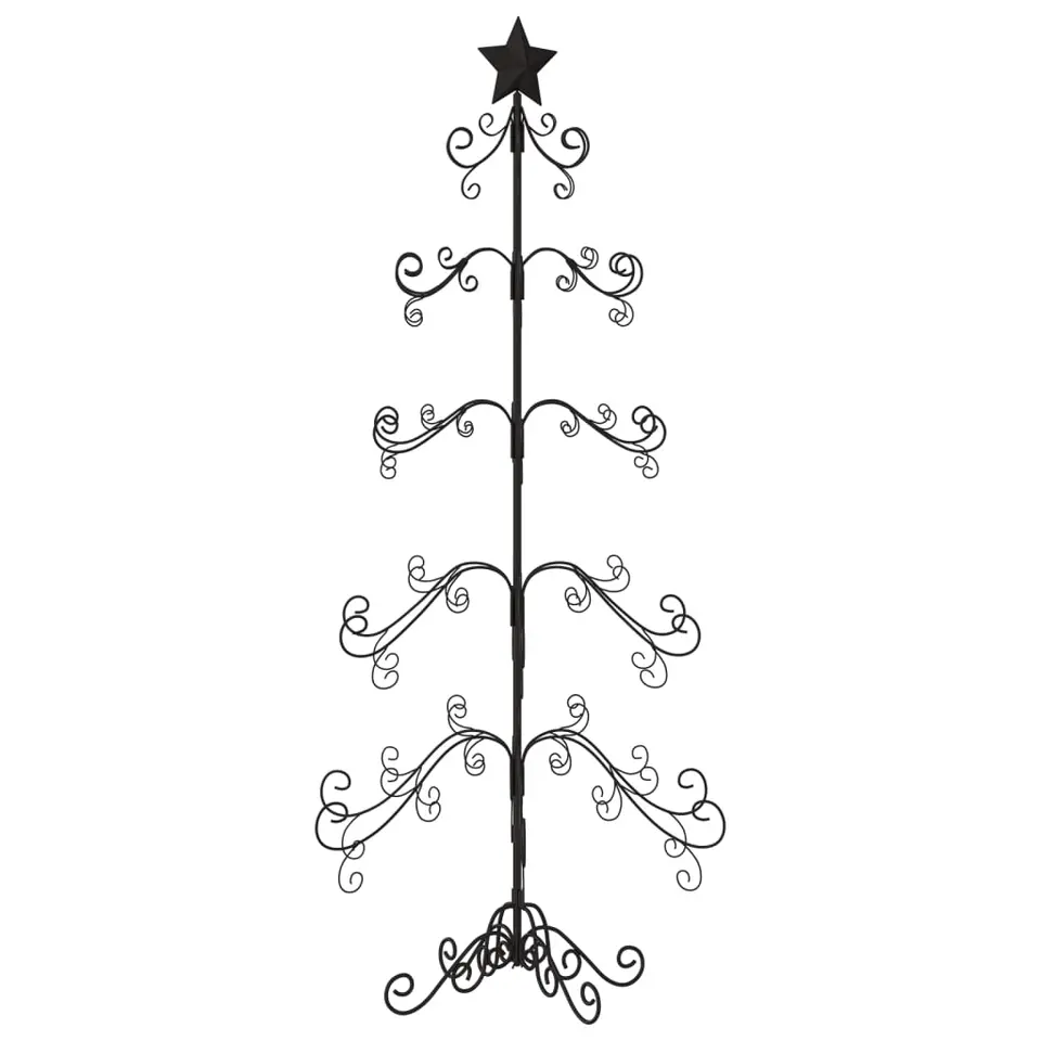 vidaXL - Metalen Kerstboom - Zwart - 150 cm