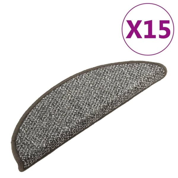vidaXL Trappetrinnstepper 15 stk antrasitt 65x21x4 cm