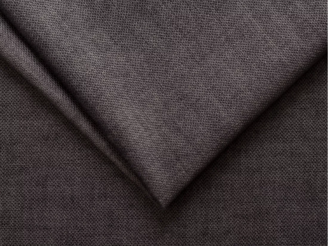 Canapé d'angle droit en tissu et velours gris NIVORIA