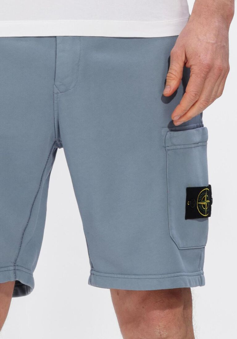donkerblauwe stone island korte broek shorts s0051