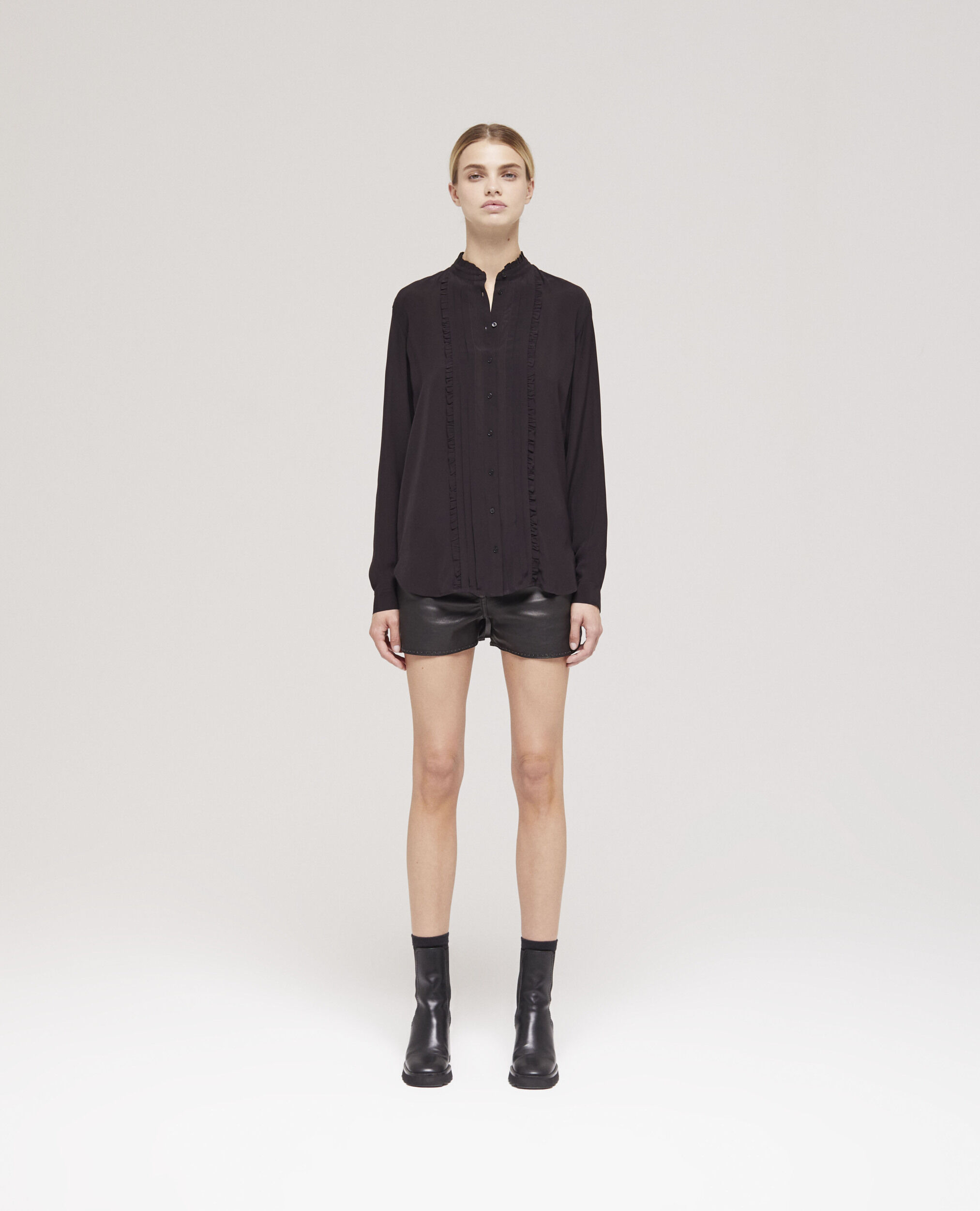 Chemise fluide noire